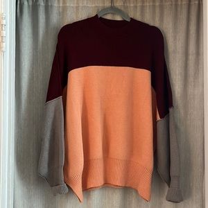 Free People Colorblock Sweater